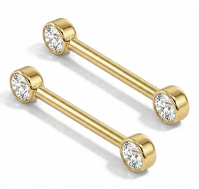 Piercing Téton Shine Titane